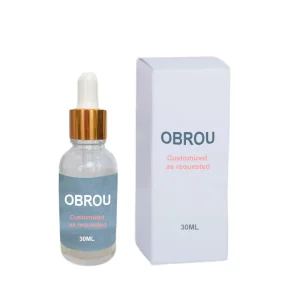 Custom Luxury Cosmetic Packaging Set Glass Dropper Bottle 5ml 100ml with Custom Label & Gift Paper Box for Essential Oil