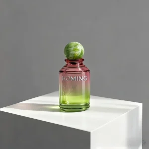 Custom Painting 100ml Luxury Round Glass Perfume Bottle Empty And Refillable With Fancy Box And Optional Pump Sprayer Sealing