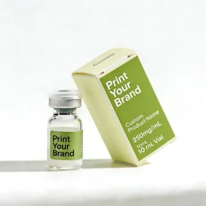 Custom Peptide Vial Brand Labels 1ml 3ml 10ml Cardboard Single Vial Storage and Shipping Boxes