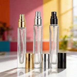 Custom Printed Brand Round Square Design Factory Sales Order 10ml Luxury Travel Perfume Glass Packaging Spray Bottle