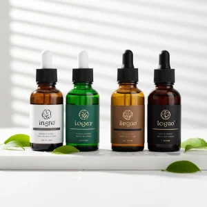 Custom Printed Cylinder Glass Dropper Bottle 10ml Liquid Soap and Essential Oils Packaging with Reed Diffuser Custom Logo