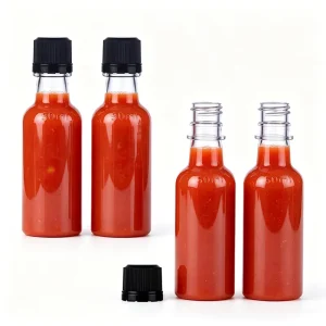 Custom Printed Empty 50ml PET Wine Bottle with Screw Cap for Juice and Beverage Packaging