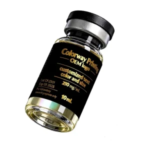 Custom Printed Peptide Vial Labels for 3ml 5ml 10ml Glass Bottles and Vials Adhesive Packaging Labels