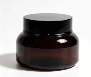 Custom Printed Skin Care Cream Jar Clear Plastic Wide Mouth Cosmetic Container Screw Lid Private Industrial Use Packaging