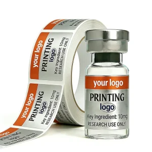 Custom Printed Waterproof Adhesive Vinyl Vial Labels 3ml 5ml 10ml 20ml 30ml for Cosmetic Use