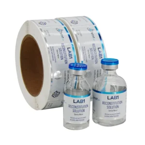 Custom Printed Waterproof Vinyl Vial Labels 10ml for Pharmaceutical Packaging