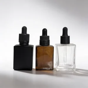 Custom Printed logo Cosmetics 10 40 50 100 120ml Packaging Empty Perfume Essential Oil Purple Gradient Color Glass Bottles