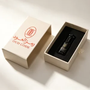 Custom Pull Drawer Paper Gift Box for 3ml 6ml 12ml Oud Attar Perfume Oil Bottle Luxury Printed Packaging Box With Sponge Insert