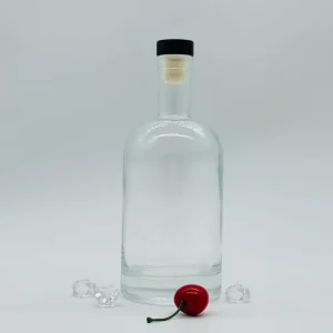 Custom Round Glass Bottles 50ml 100ml 200ml 500ml 700ml 750ml Clear Juice Beverage Bottles