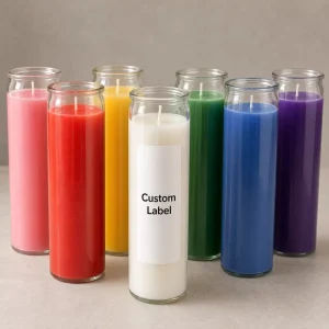 Custom Scented Paraffin Wax Glass Jar Candle for Prayer Gifts Home Decor Christmas & Valentine’s Day