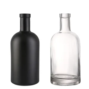 Custom Shape 100ml 200ml 375ml 500ml 750ml 1L Gin Glass Bottle