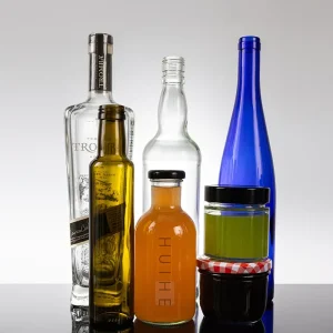 Custom Shape Clear Glass Container for Tequila, Gin, Liqueur, Sauce, and Jam