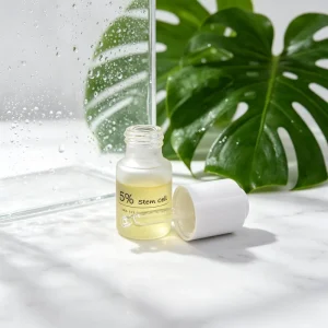 Custom Shape Glass Serum Lotion Bottle Private Label Empty Glass Skincare Container Custom Color Cap Pump Dropper