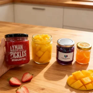 Custom Silkscreen Logo Transparent Glass Jars For Milk Jam Jelly Various Sizes (35ML 450ml) Screw Aluminium Cap OEM ODM