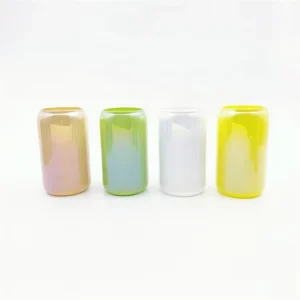 Custom Soy Wax Glass Jar Textures Single Wick Frosted Glass Scented Candle