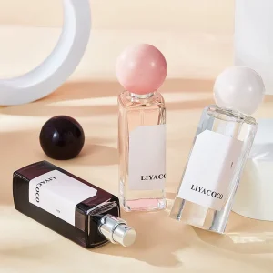 Custom Square 30ml Transparent Perfume Glass Packaging Bottle