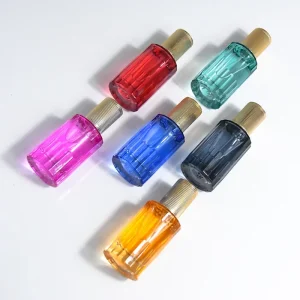 Custom Unique Round 30ml Luxury Empty Glass Spray Vintage Perfume Bottles Packaging Glass Bottle