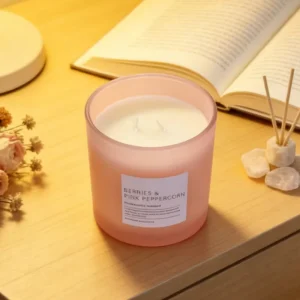 Custom Waterproof Candle Jar Labels Adhesive Stickers for Glass Containers Scented Soy and Gel Wax