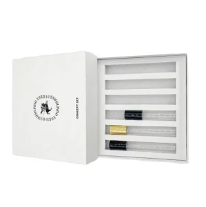 Custom White Paper Perfume Sample Box for 2ml 3ml 5ml 10ml Bottles