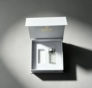Custom Your Own Logo Print Book Style Magnetic Closure Rigid Gift Box with EVA Insert Cutout for 2pcs X 3ML Peptide Glass Vials