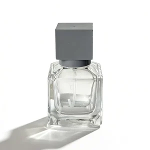 Customizable 20ml Square Glass Perfume Bottle Pump Sprayer Luxury Refillable Empty Fragrance Container Cosmetic Packaging Clear