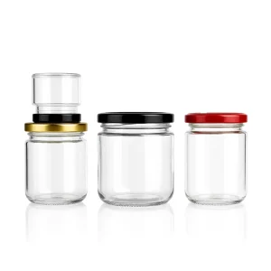 Customizable Clear Glass Jars for Jam Honey Spice Packaging
