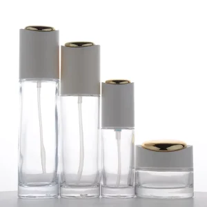 Customizable Glass Cosmetic Packaging and Skincare Bottle Set