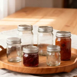 Customizable Glass Jar 1 oz 2 oz 3.5g 5g 5ml for Canned Food, Jam and Pickles