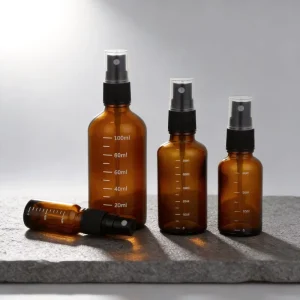 Customizable Glass Spray Bottles with Pump Sprayer 5ml to 120ml for Essential Oil Containers