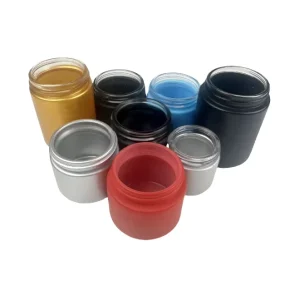 Customizable Printing and Various Colors Available Glass Packaging Glass Bottle Matte Finish Glass Jar WIth CR Lid