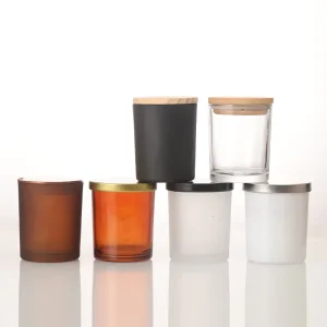 Customization Fashion Luxury Color Holographic Candle Jar Empty Glass Candle Jar for Wedding Home Decoration