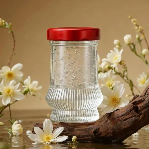 Customize 75ml 100ml 150ml Bird’s Nest Packaging Glass Jars with Flip Top Lids Eco Friendly Non Toxic for Jelly Baby Food Candy