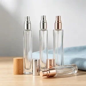 Customized 10ml Mini Small Glass Fragrance Cologne Bottles Refillable Screen Printed Travel Size 30ml Empty Spray Bottles