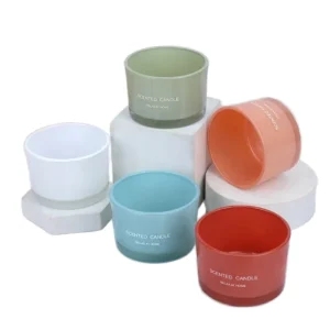 Customized 120ml Thick Empty Glass Candle Jars for Home Decoration