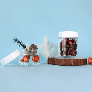 Customized 5ml 10ml 15ml 20ml 30ml 50ml 100ml Cylinder Clear Glass Cream and Eye Cream Jars