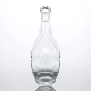 Customized 700ml 750ml Flint Spear Spirit Glass Bottle Cork Whisky Vodka Rum Gin Tequila Distillery Empty High Quality Unique