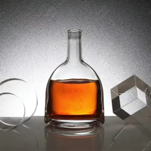 Customized 750ml Clear Glass Bottles for XO Brandy Cognac Vodka Whisky Tequila Rum Liqueur and Spirits