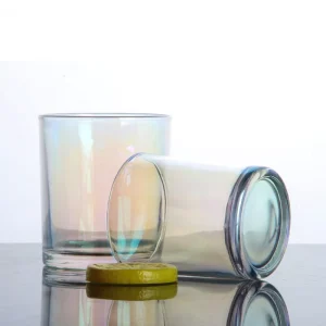 Customized Clear Empty Luxury Glass Candle Jars and Containers Glass Decor Candle Jars