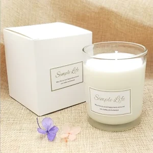 Customized Colored 200 ml Glass Candle Jar with Lid