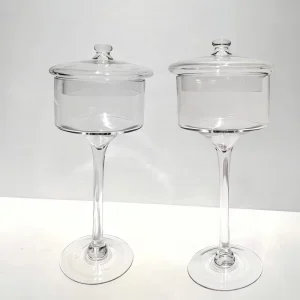Customized European Handcrafted Glass Cake Dome Stand Food Safe Eco Friendly Transparent Cover Kitchen Storage Dust proof