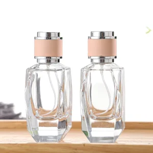 Customized Logo Empty 50ml Clear Glass Perfume Bottle