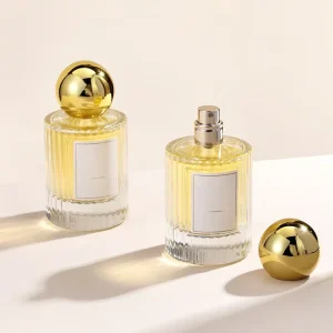 Customized Logo Luxury 30ml 50ml 100ml Empty Clear Refillable Glass Perfume Bottle China Round Parfum Bottles With Box Packaging