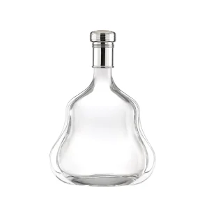 Customized Logo Package Vodka Brandy Whiskey Empty Liquor Spirit Wine Glass Bottle for Alcoholic Beverages Frosted 750 Ml