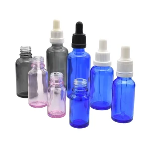Customized Logo Printed 5ml-100ml Cosmetic Packaging Essential Oil Glass Dropper Bottle Glass Serum Bottle