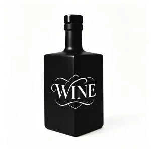 Customized Matte Black Spirits square Glass Bottle Premium Sealing for Liquor Vodka Gin Packaging and High End Alcohol