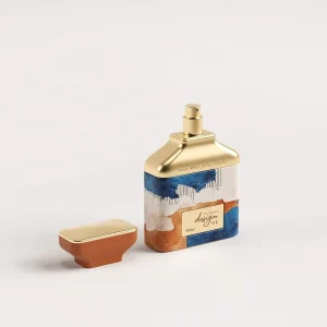 Customized Mold Glass Perfume Spray Bottle 30ml 50ml 100ml Square with Pump Sprayer Cap