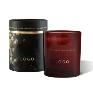 Customized ODM OEM Colored Glass Jar Soy Wax Candles and Packing Wedding Gift
