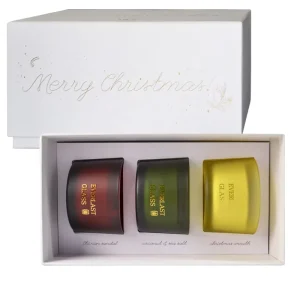 Customized Soy Wax and Beeswax Glass Jar Scented Candle Christmas Gift Set