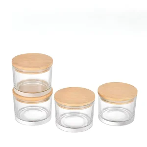 Customized Transparent Glass Candle Jar