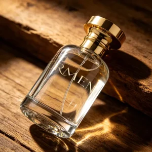 Cylinder Empty Perfume Spray Glass Bottle with Customizable Logo, FEA15 Crimp Neck